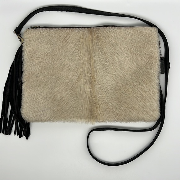 Seam Reap The "Derby" Large Clutch in natural cowhide. Like new - Picture 3 of 14